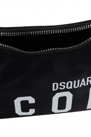 Dsquared2 M Woman's Black Leather Jet Set Charme Crossbody Bag