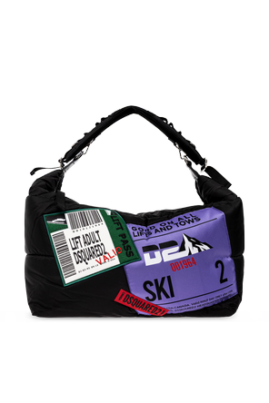 Bolso de hombro con parches