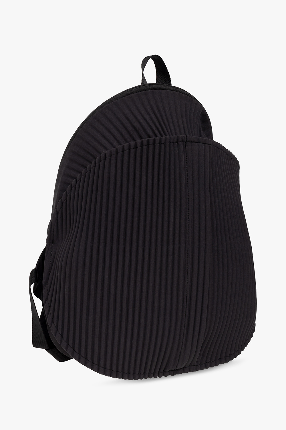 yellow woven market tote Pleated backpack