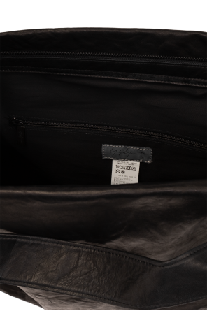Yohji Yamamoto Skórzana torba na ramię