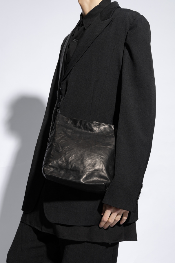 Yohji Yamamoto Skórzana torba na ramię