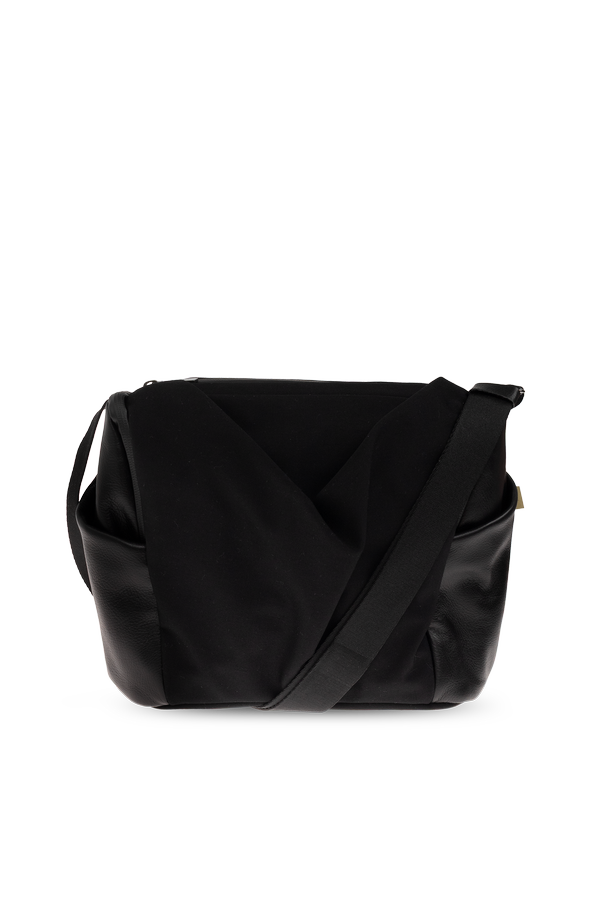Bag made of combined materials od Yohji Yamamoto