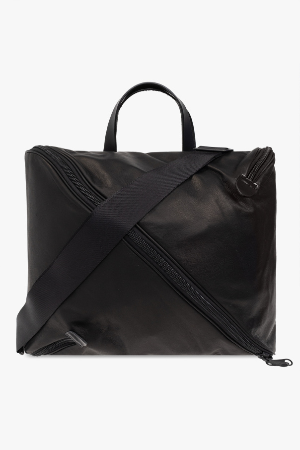 Yohji Yamamoto Saint Laurent College Medium Chain Bag Black Gold Toned Hardware For Women 9.4in 24cm YSL