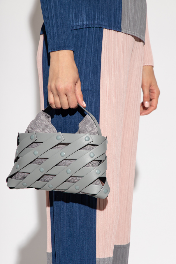 Issey Miyake Pleats Please ‘Spiral Grid’ shoulder GEOGRAPHIC bag