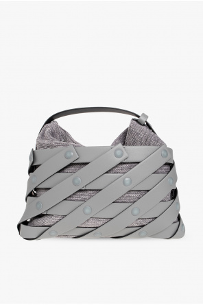 Issey Miyake Pleats Please ‘Spiral Grid’ shoulder GEOGRAPHIC bag