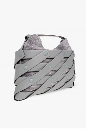 Issey Miyake Pleats Please ‘Spiral Grid’ shoulder GEOGRAPHIC bag