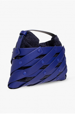 valentino valentino garavani rockstud spike leather bag strap ‘Spiral Grid’ shoulder bag