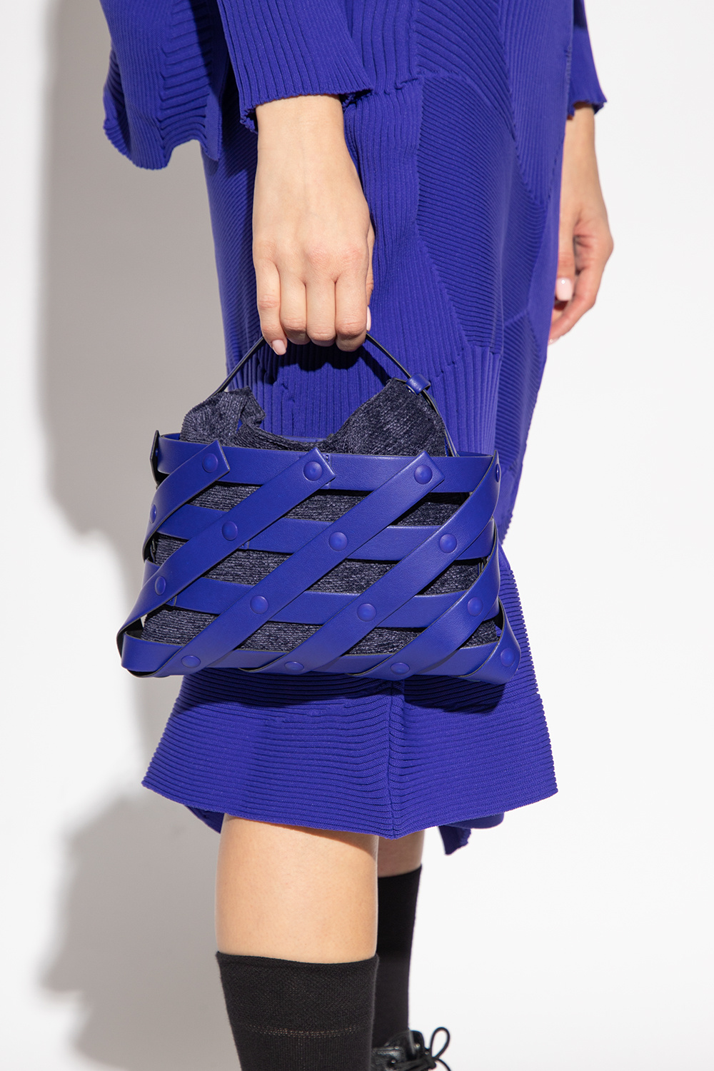 Issey Miyake Pleats Please ‘Spiral Grid’ shoulder bag