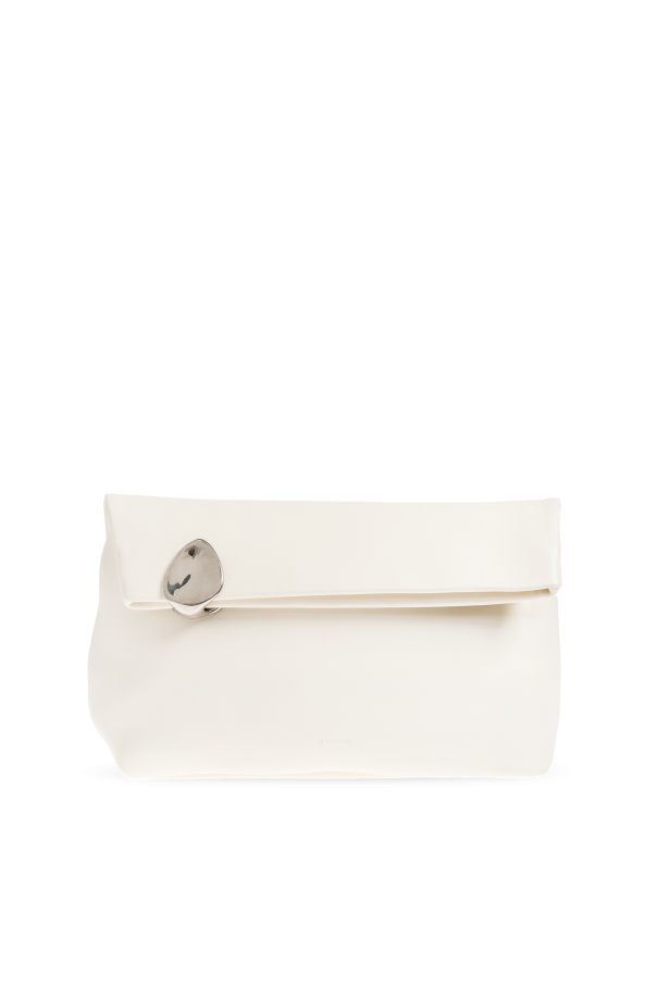 JIL SANDER Skórzana kopertówka ‘Jewel Zip’