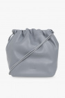 Jil Sander Tangle Small Crossbody Bag In Light Blue Leather With Logo