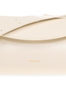 JIL SANDER cream ‘Cannolo Mini’ shoulder bag