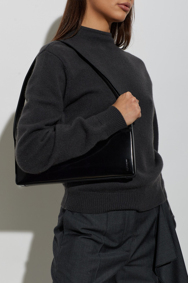 JIL SANDER Leather shoulder bag ‘Monolith’