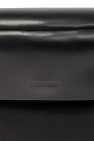 JIL SANDER BLACK Belt bag with logo