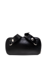 JIL SANDER BLACK Leather belt bag