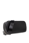 JIL SANDER BLACK Leather belt bag
