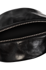JIL SANDER BLACK Leather belt bag