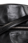 JIL SANDER BLACK Leather belt bag