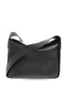 Jil Sander logo-print leather tote bag Black