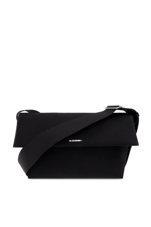 Shoulder bag with printed logo