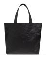 Y-3 BLACK Shopper bag with logo
