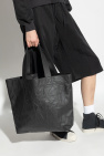 Y-3 BLACK Shopper bag with logo