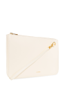 JIL SANDER WHITE Leather clutch