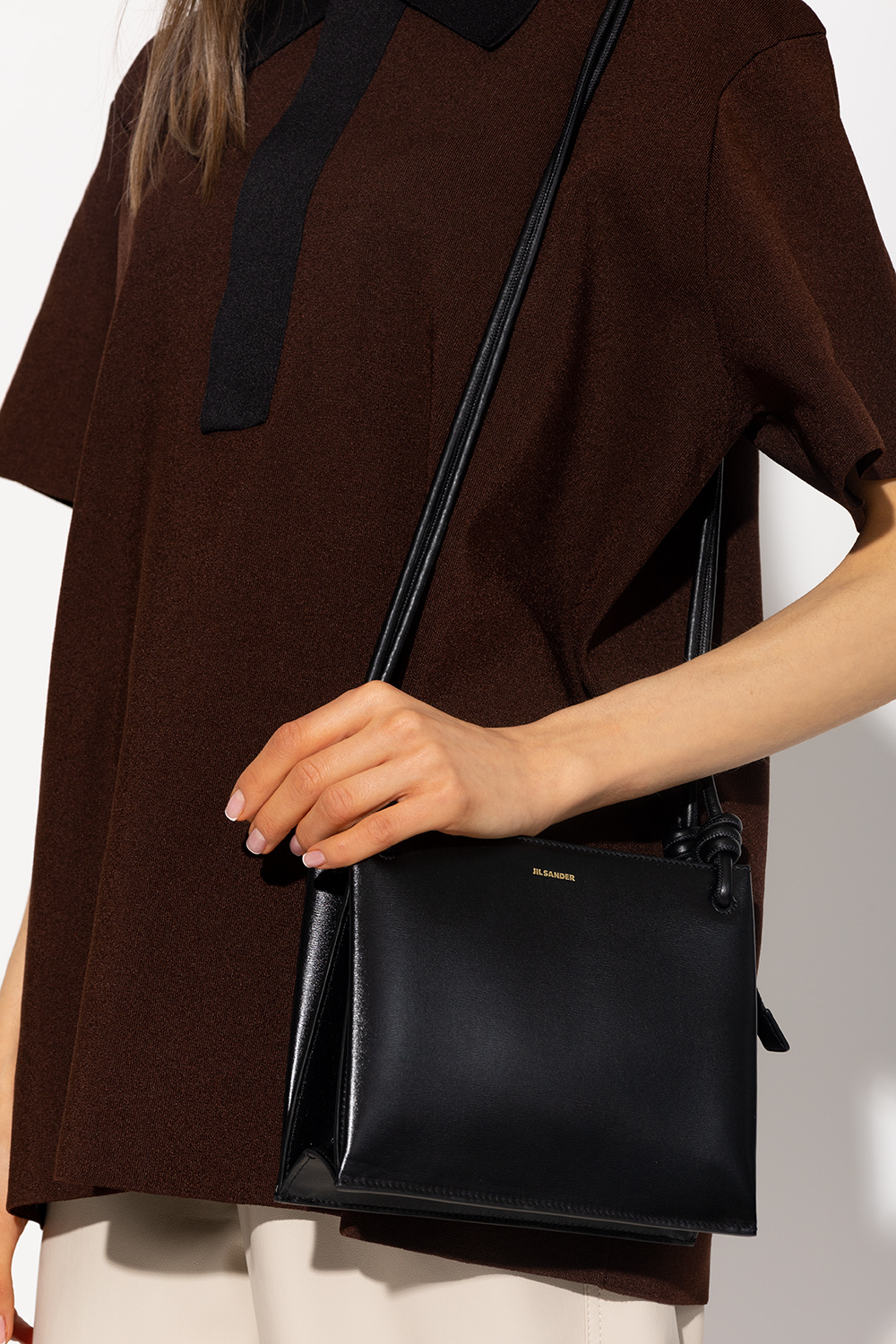 JIL SANDER Leather shoulder bag