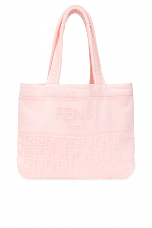 Fendi FF logo-print knitted wool scarf