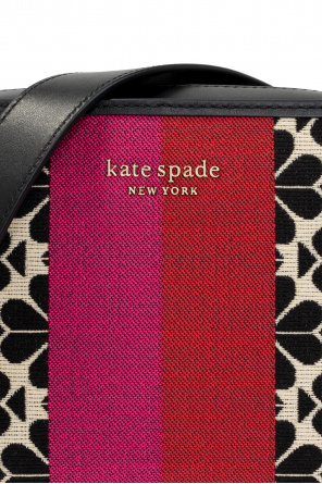 Kate Spade Versace patent logo-plaque tote bag