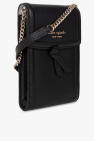 Kate Spade BLACK ‘Knott’ phone pouch with strap