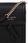 Kate Spade BLACK ‘Knott’ phone pouch with strap