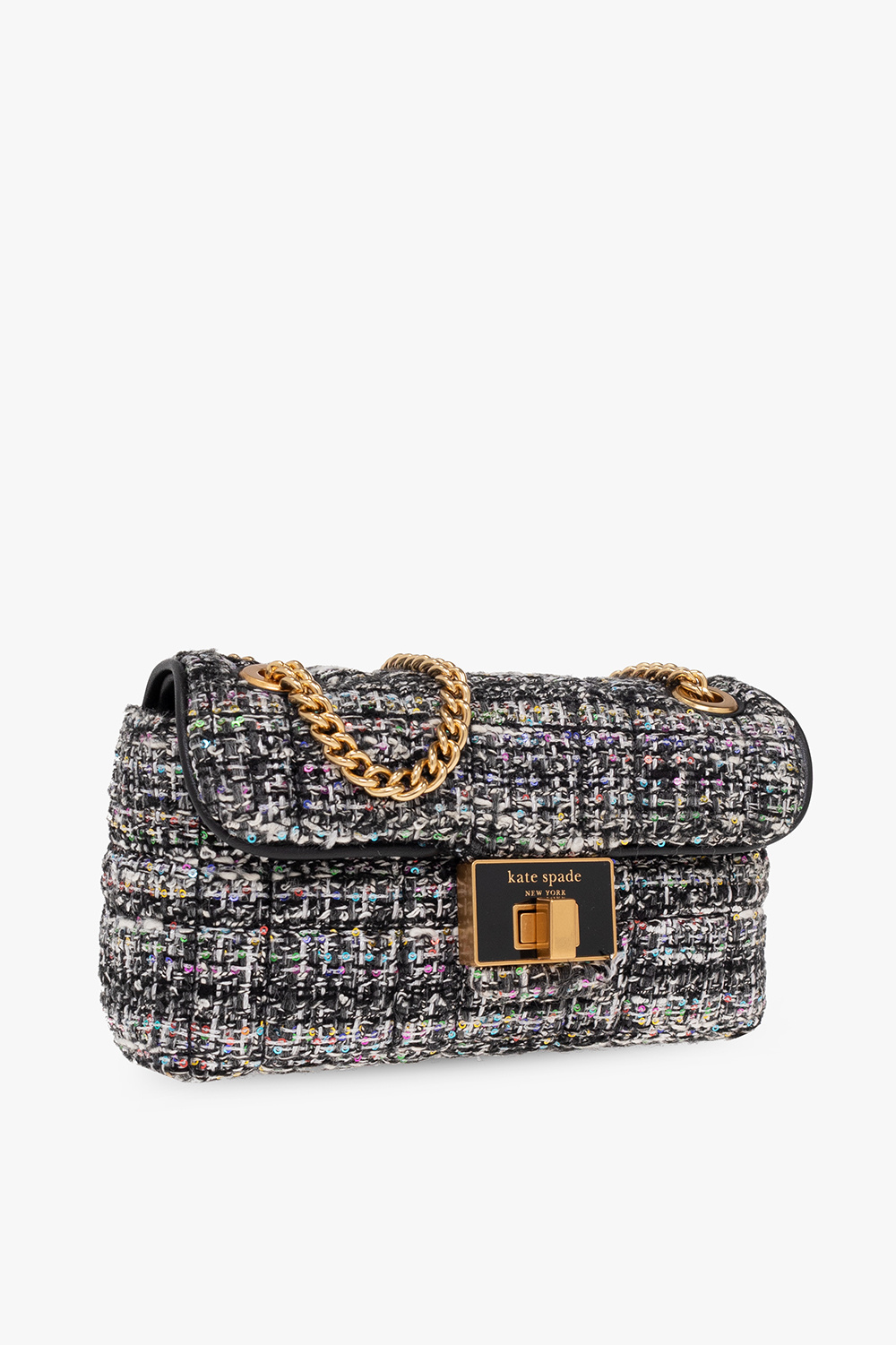 Kate Spade ‘Evelyn Small’ tweed shoulder bag