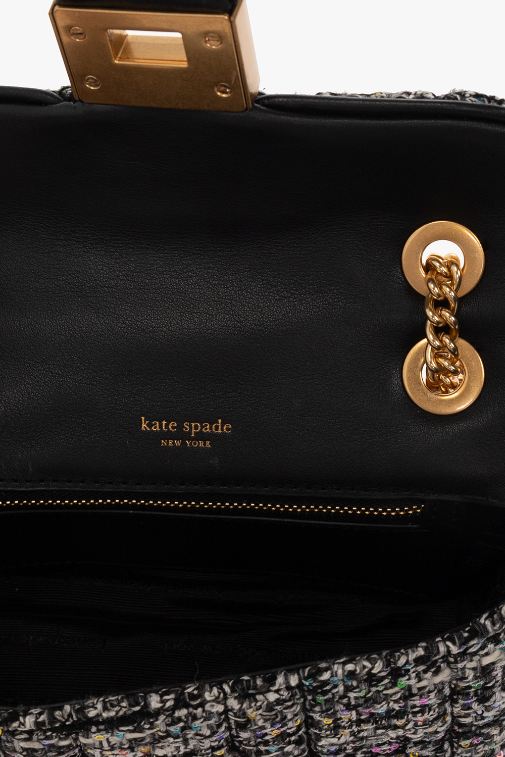 Kate Spade ‘Evelyn Small’ tweed shoulder bag