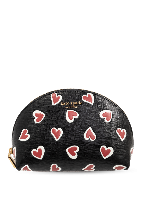Wash bag with motif of hearts od Kate Spade