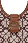 Kate Spade BURGUNDY Shoulder Bag Spade Flower Small