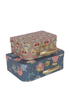 Set of decorative suitcases