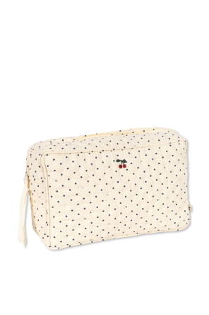 Bawełniana kosmetyczka ze wzorem w kropki