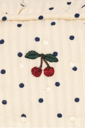 Konges Sløjd Bawełniana kosmetyczka ze wzorem w kropki