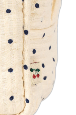 Konges Sløjd Bawełniana kosmetyczka ze wzorem w kropki