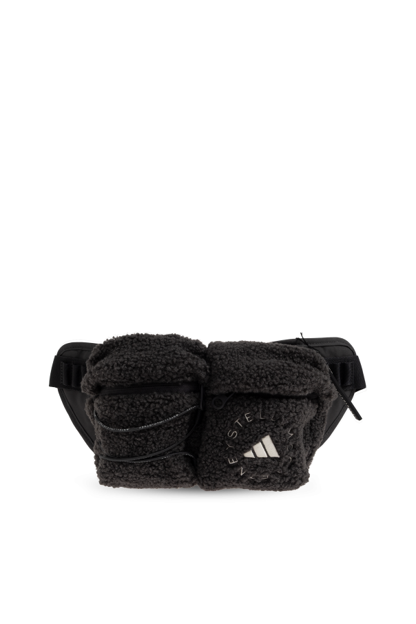 Fleece bag with embroidered logo od ADIDAS by Stella McCartney