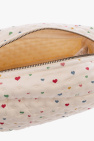 Konges Sløjd cream Wash bag with motif of hearts