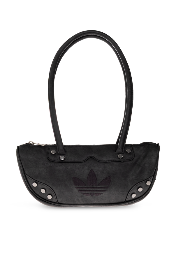 ADIDAS Originals Large Black Unisex Shoulder Bag with Embossed Logo by adidas Originals