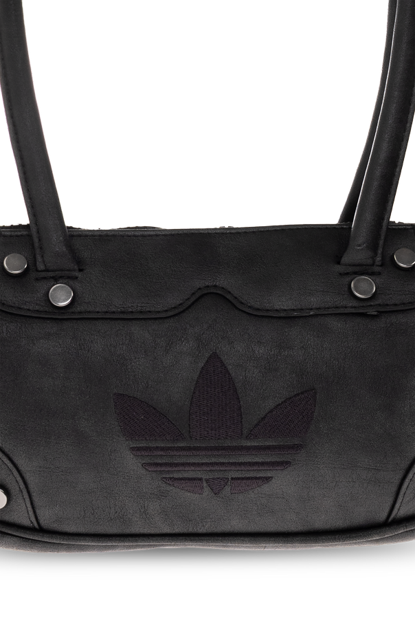 ADIDAS Originals Large Black Unisex Shoulder Bag with Embossed Logo by adidas Originals