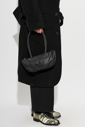 ADIDAS Originals Large Black Unisex Shoulder Bag with Embossed Logo by adidas Originals