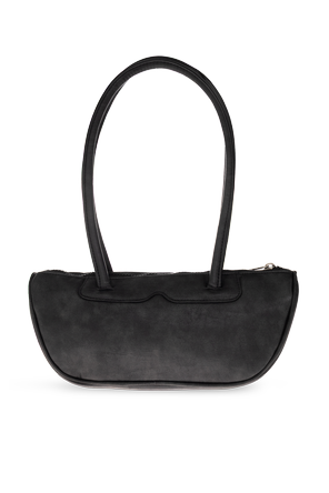 ADIDAS Originals Large Black Unisex Shoulder Bag with Embossed Logo by adidas Originals