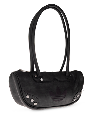 ADIDAS Originals Large Black Unisex Shoulder Bag with Embossed Logo by adidas Originals