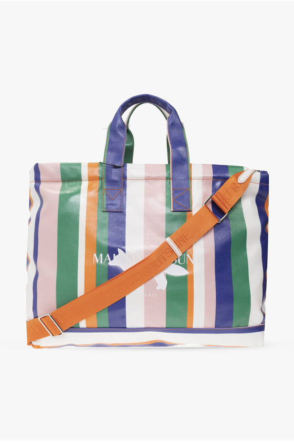 Maison Kitsuné Shopper Backpack bag with logo