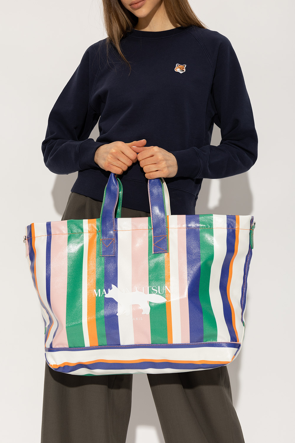 Maison Kitsuné Shopper bag with logo