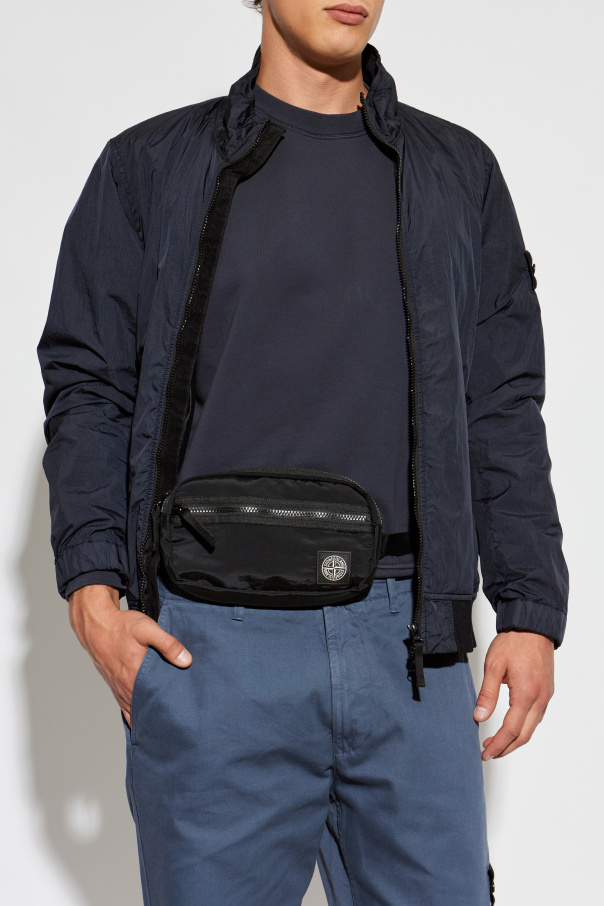 Stone Island Bolsa de cinturón con logo