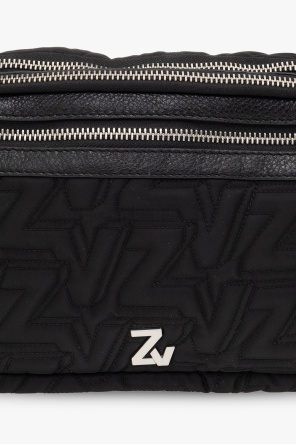 Zadig & Voltaire Smythson Black Panama Camera Bag